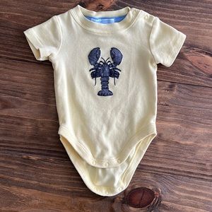 JANIE & JACK crawfish/lobster bodysuit, 0-3 months.